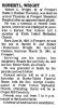 Robert L Wright Obit