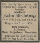 dødsannonse J.J.J